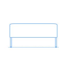 Furniture Benches Riva Bench Square Large Svg Line Art, Free Vectors File